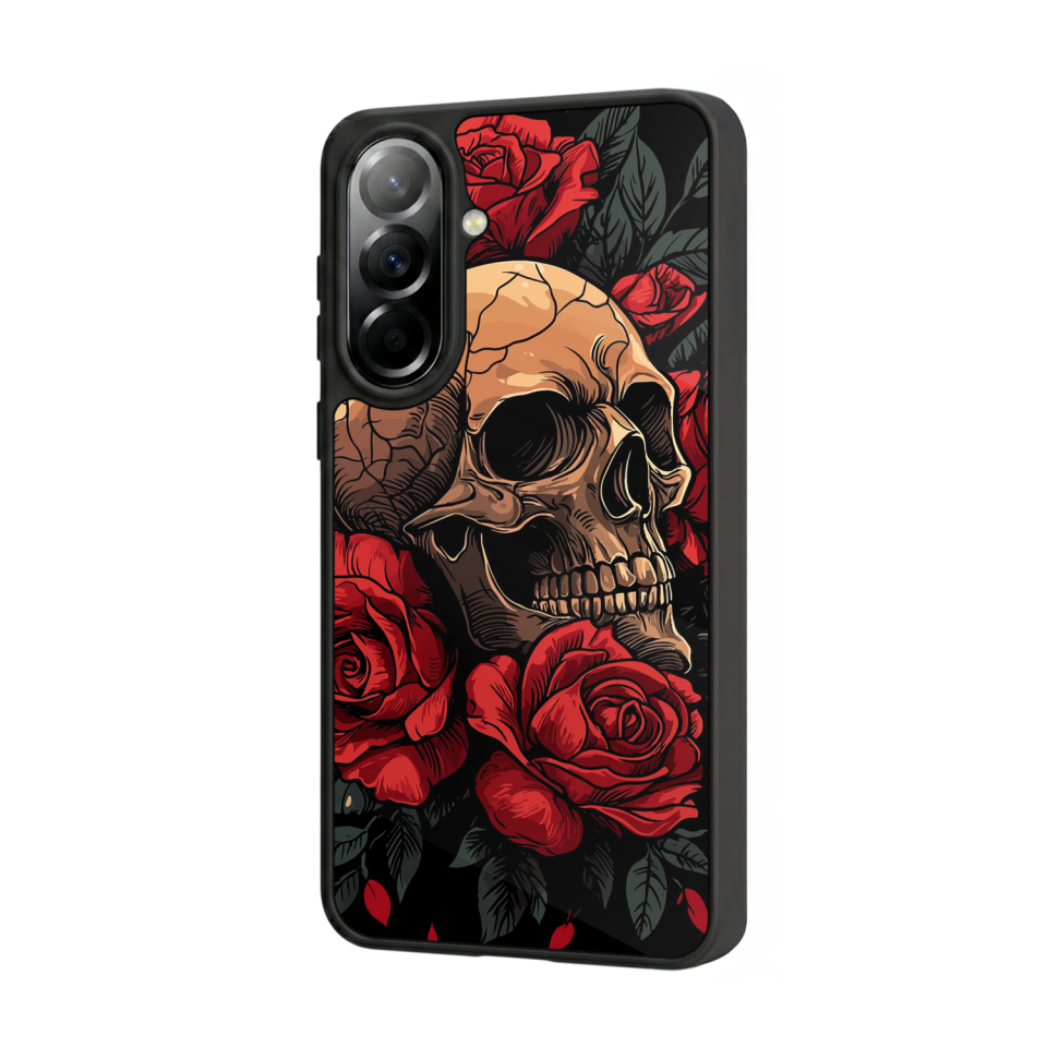 Samsung Galaxy A57 Uyumlu KuruKafa Tasarımlı Glossy Premium Kılıf