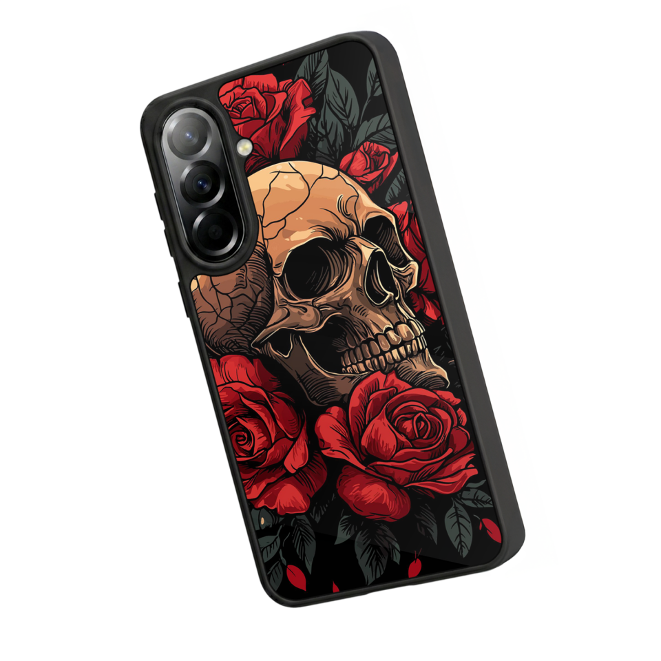 Samsung Galaxy A57 Uyumlu KuruKafa Tasarımlı Glossy Premium Kılıf