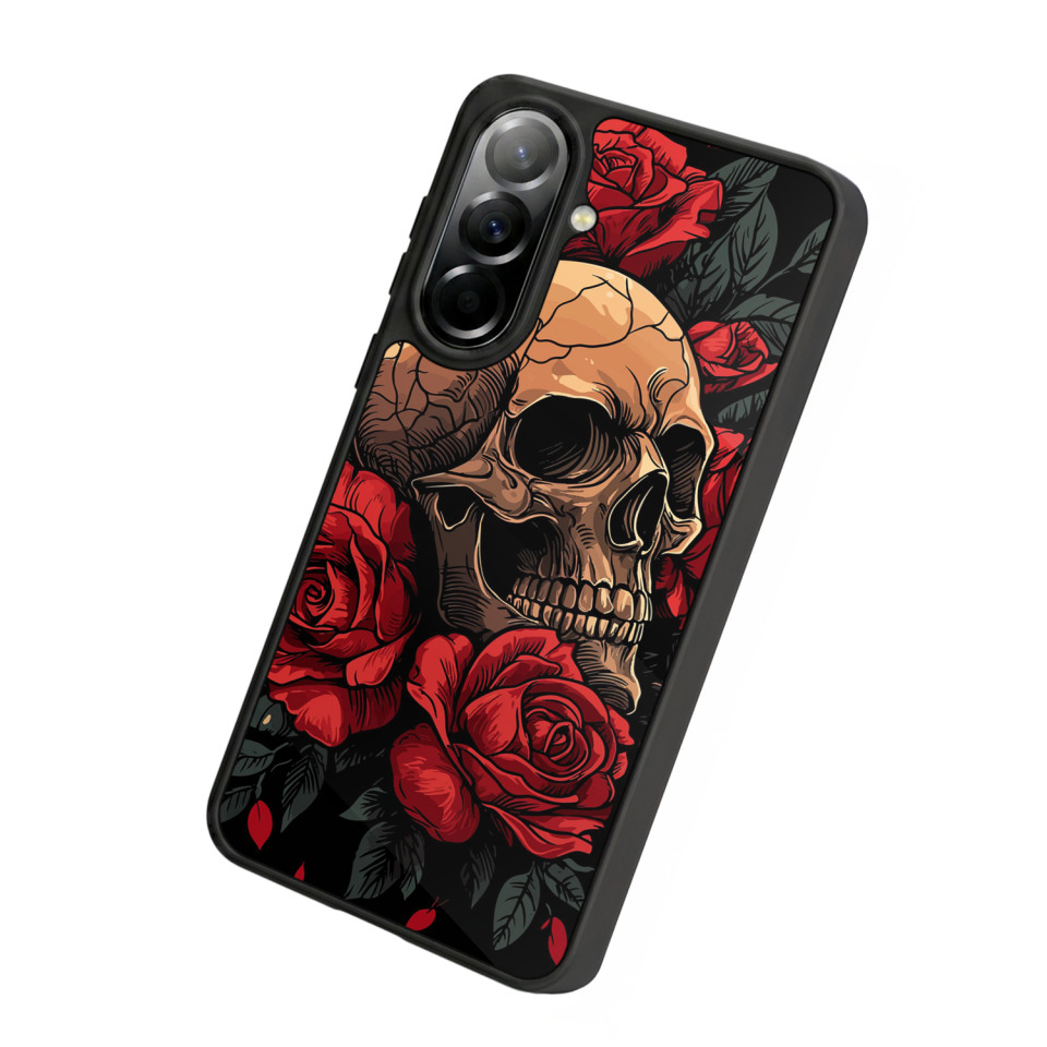 Samsung Galaxy A57 Uyumlu KuruKafa Tasarımlı Glossy Premium Kılıf