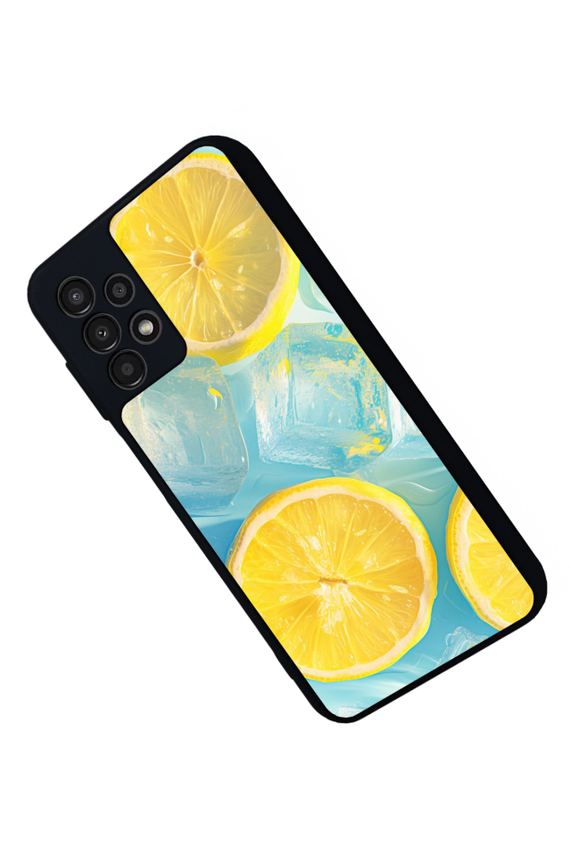 Samsung Galaxy A23 Uyumlu Limon Tasarımlı Glossy Premium Kılıf