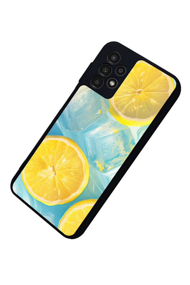 Samsung Galaxy A23 Uyumlu Limon Tasarımlı Glossy Premium Kılıf