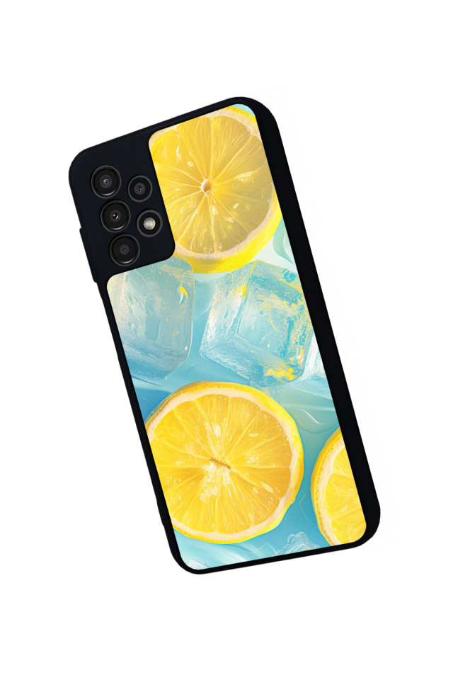 Samsung Galaxy A23 Uyumlu Limon Tasarımlı Glossy Premium Kılıf