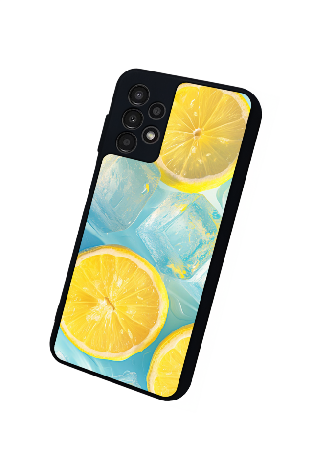 Samsung Galaxy A23 Uyumlu Limon Tasarımlı Glossy Premium Kılıf