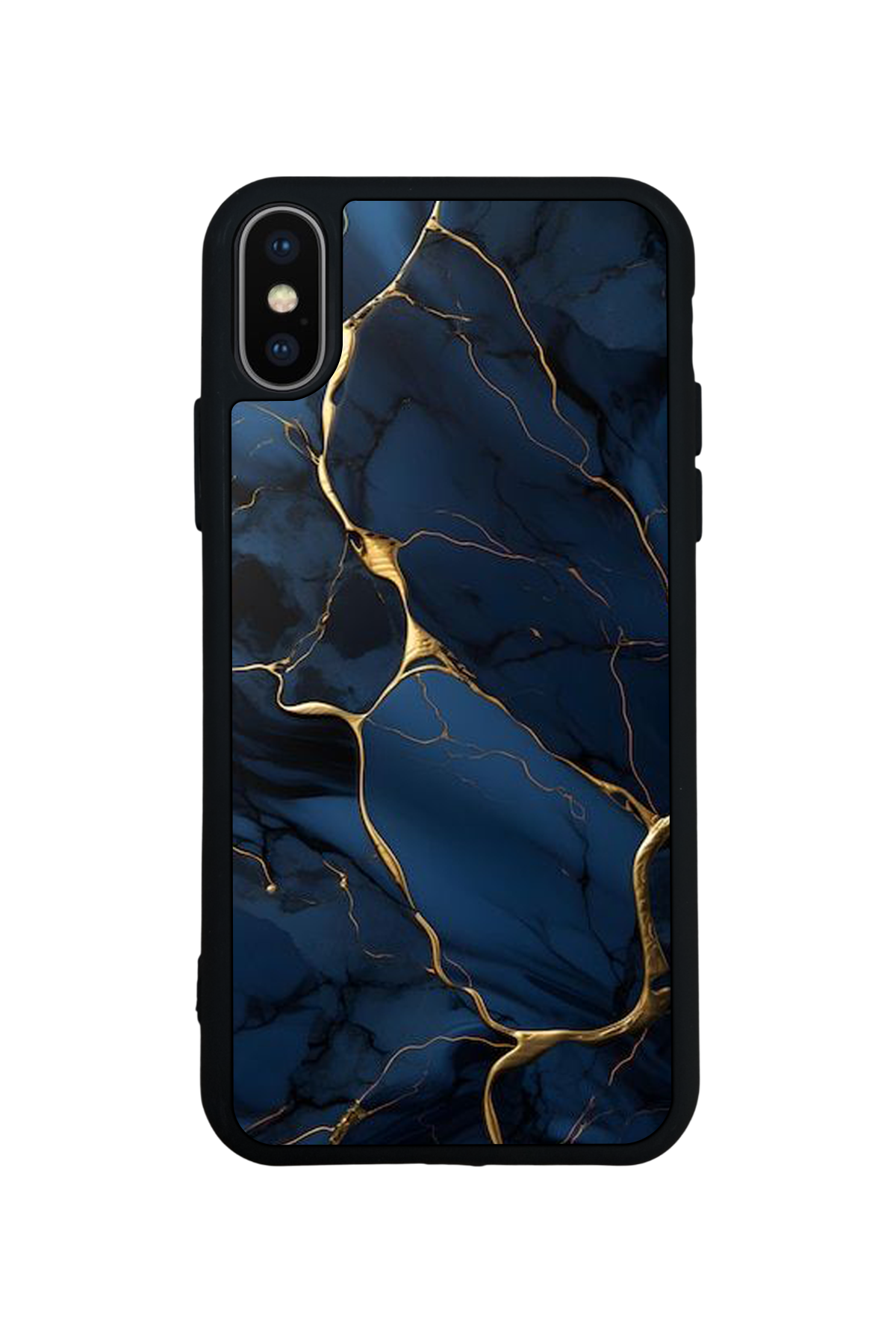 iPhone XS Max Uyumlu Mermer Marble Tasarımlı Glossy Premium Kılıf