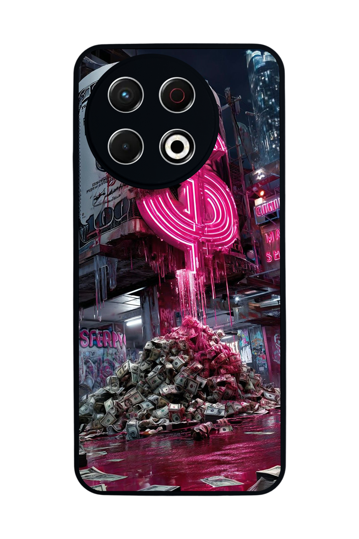 Tecno Spark 30 Pro Uyumlu Para Tasarımlı Glossy Premium Kılıf