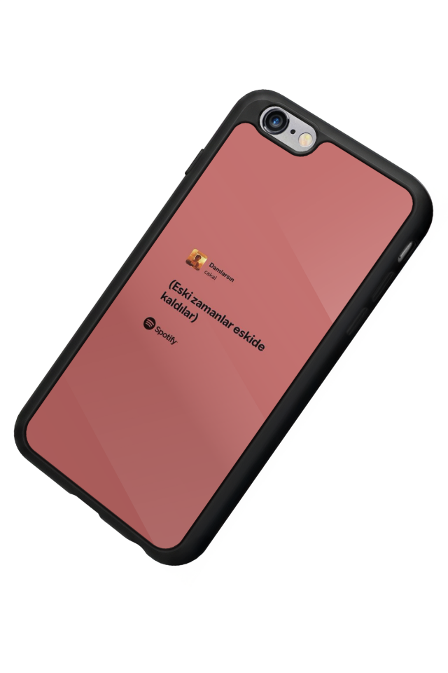 iPhone 6 Plus Uyumlu Sarki Sozleri Tasarımlı Glossy Premium Kılıf
