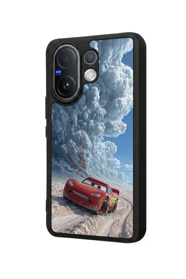 Vivo V60 Uyumlu Şimsek McQueen Tasarımlı Glossy Premium Kılıf