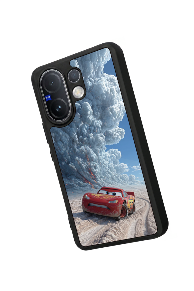 Vivo V60 Uyumlu Şimsek McQueen Tasarımlı Glossy Premium Kılıf