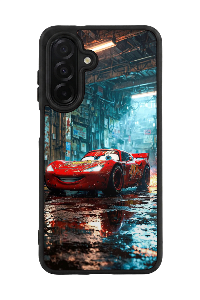Samsung Galaxy A56 Uyumlu Şimsek McQueen Tasarımlı Glossy Premium Kılıf