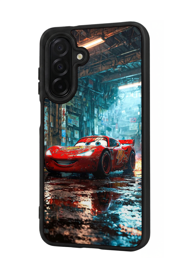 Samsung Galaxy A56 Uyumlu Şimsek McQueen Tasarımlı Glossy Premium Kılıf