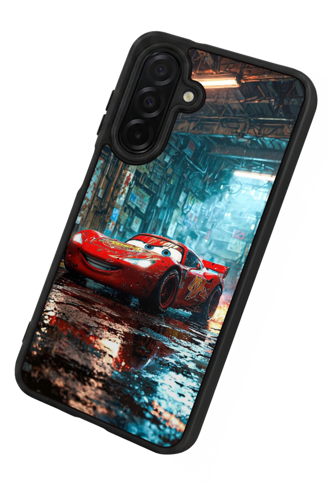 Samsung Galaxy A56 Uyumlu Şimsek McQueen Tasarımlı Glossy Premium Kılıf