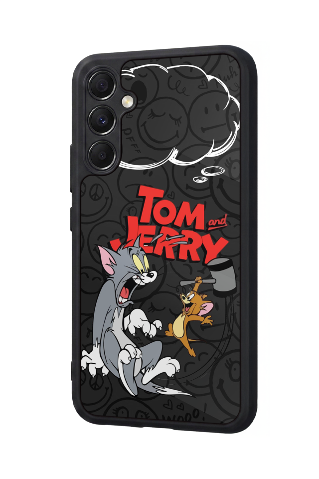 Samsung Galaxy A34 Uyumlu Tom And Jerry Tasarımlı Glossy Premium Kılıf