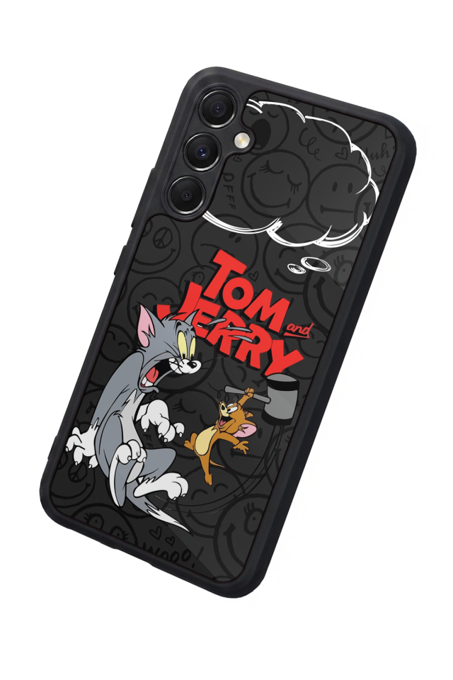 Samsung Galaxy A34 Uyumlu Tom And Jerry Tasarımlı Glossy Premium Kılıf