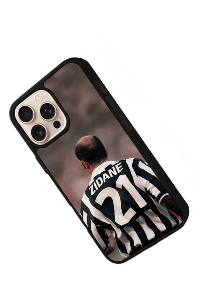 iPhone 14 Pro Max Uyumlu Zidane Tasarımlı Glossy Premium Kılıf