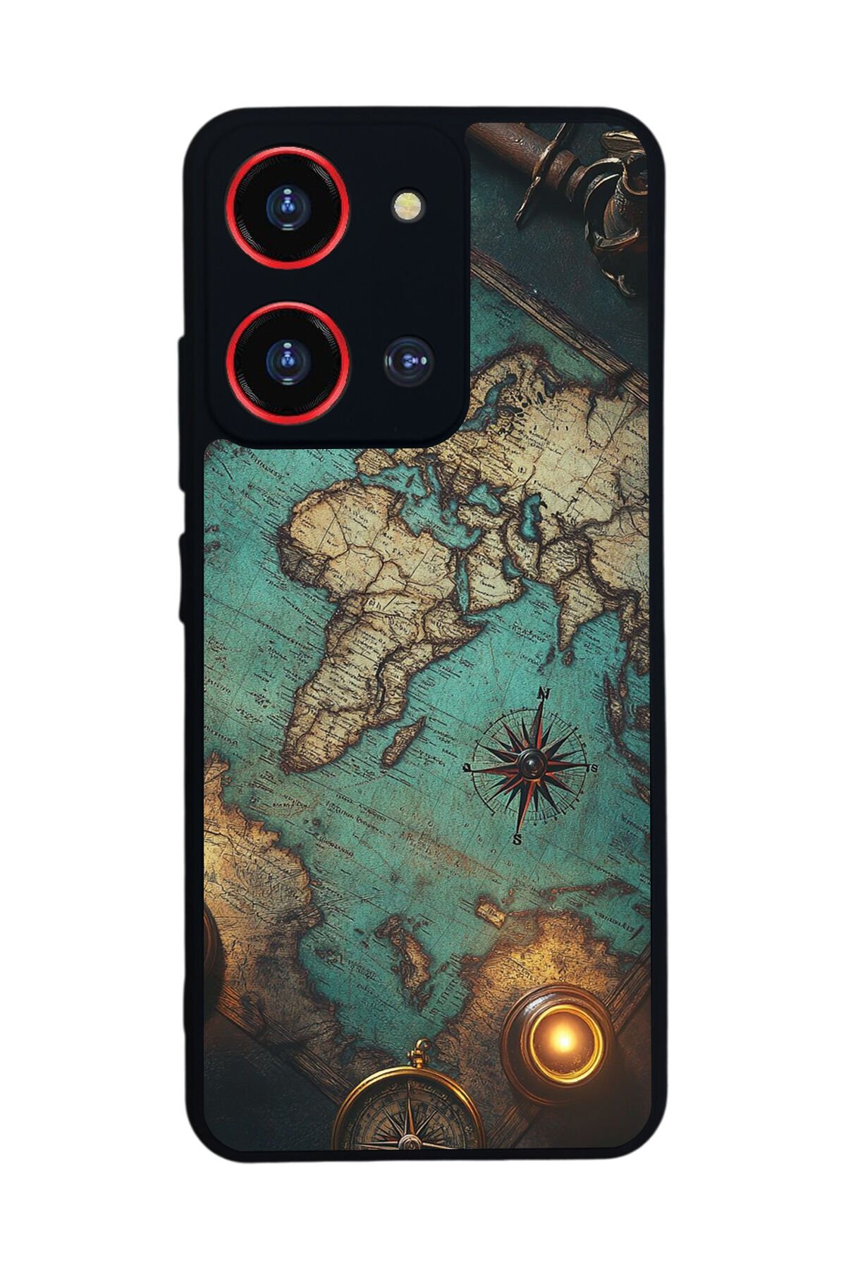 Reeder S19 Max Pro S ZOOM Uyumlu Harita Tasarımlı Glossy Premium Kılıf