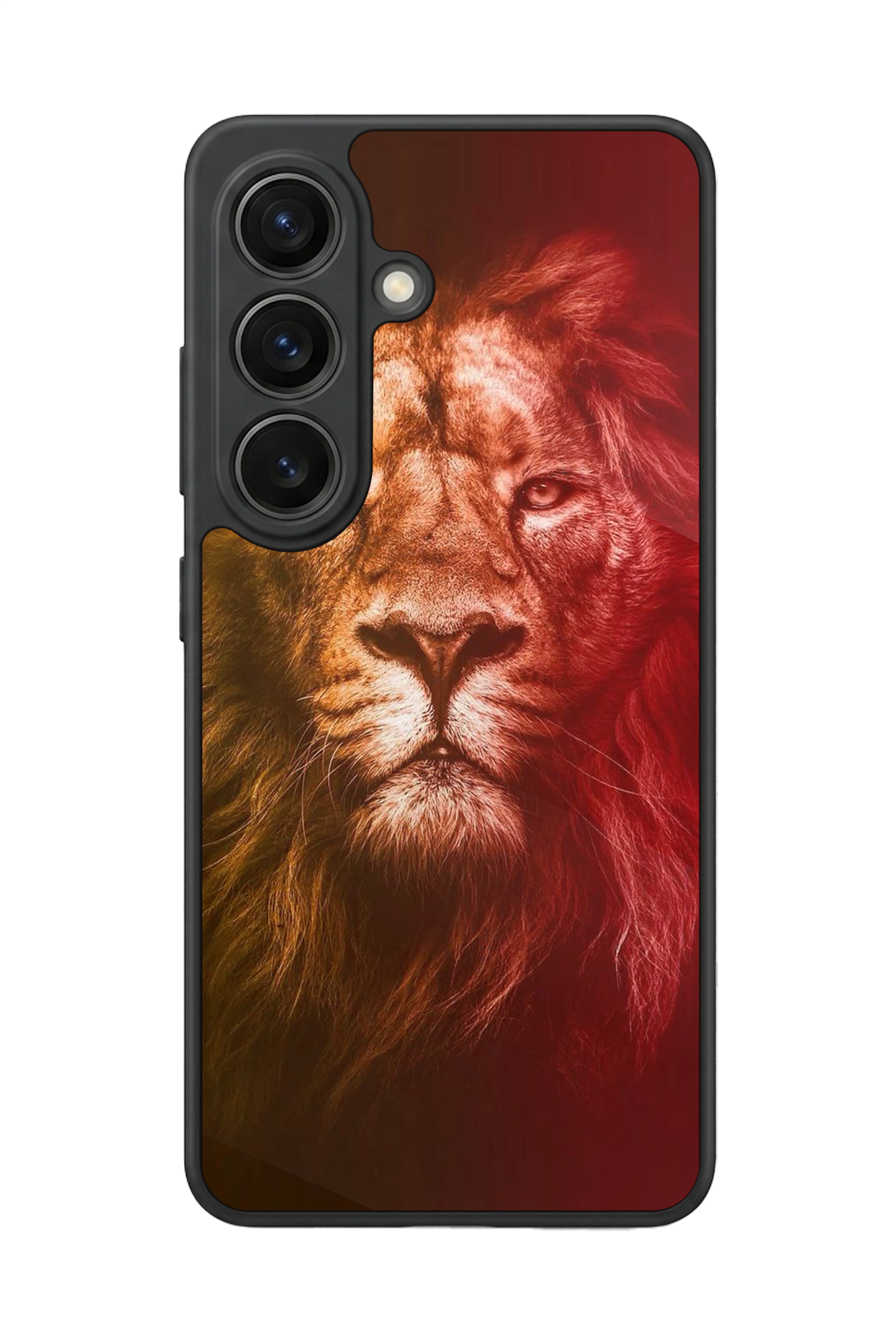 Samsung Galaxy S26 Uyumlu Aslan Tasarımlı Glossy Premium Kılıf