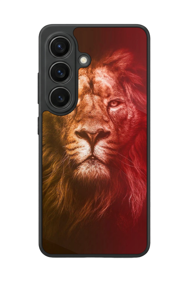 Samsung Galaxy S26 Uyumlu Aslan Tasarımlı Glossy Premium Kılıf