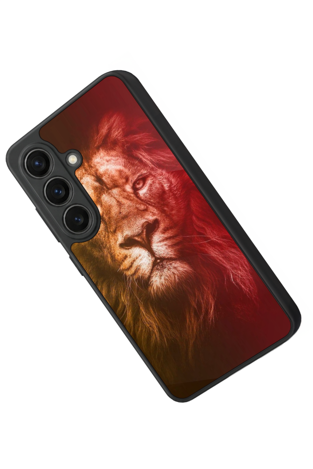 Samsung Galaxy S26 Uyumlu Aslan Tasarımlı Glossy Premium Kılıf