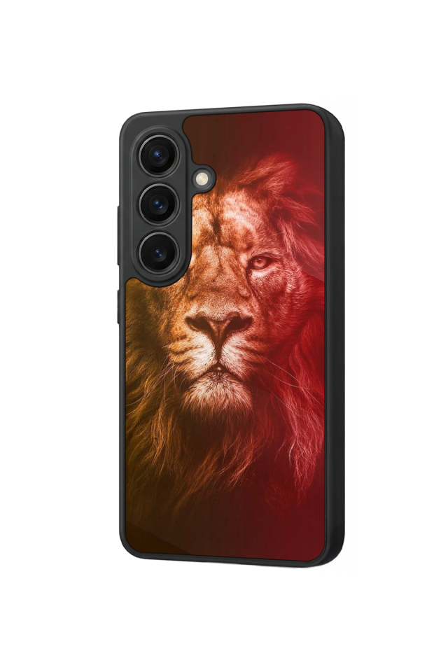 Samsung Galaxy S26 Uyumlu Aslan Tasarımlı Glossy Premium Kılıf