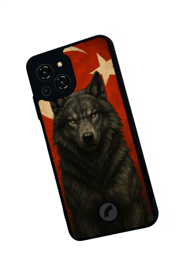 Reeder S23 Pro Max Uyumlu Bozkurt Tasarımlı Glossy Premium Kılıf