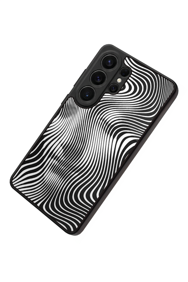 Samsung Galaxy S26 Ultra Uyumlu Çizgi Sanatı Tasarımlı Glossy Premium Kılıf