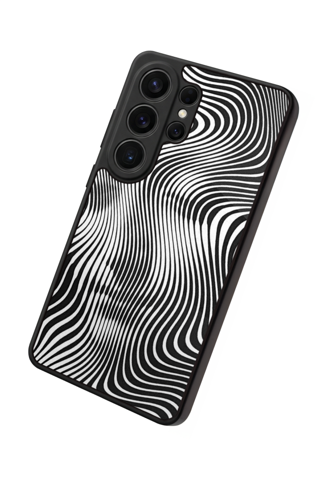 Samsung Galaxy S26 Ultra Uyumlu Çizgi Sanatı Tasarımlı Glossy Premium Kılıf