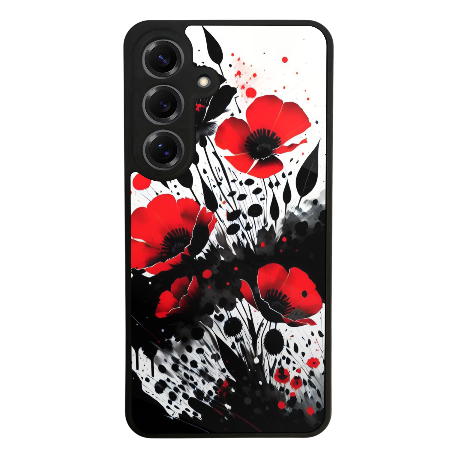 Samsung Galaxy S25 Uyumlu Floral Tasarımlı Glossy Premium Kılıf