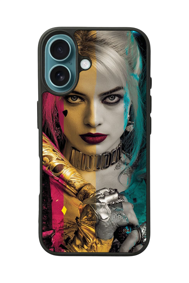 iPhone 16 Plus Uyumlu HarleyQueen Tasarımlı Glossy Premium Kılıf