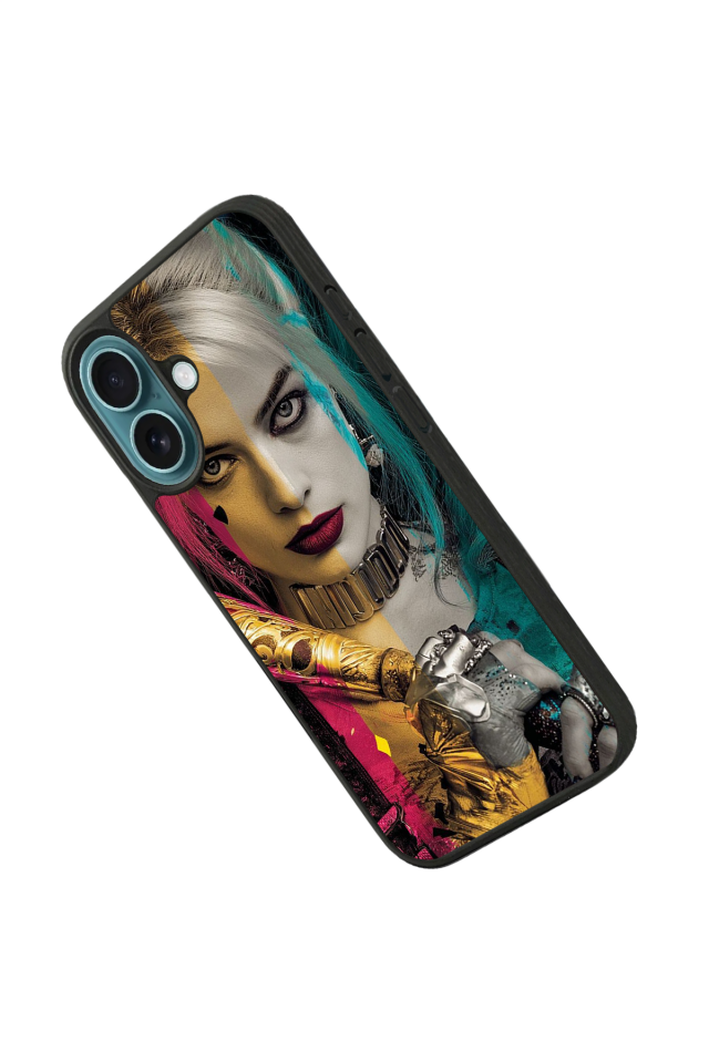 iPhone 16 Plus Uyumlu HarleyQueen Tasarımlı Glossy Premium Kılıf