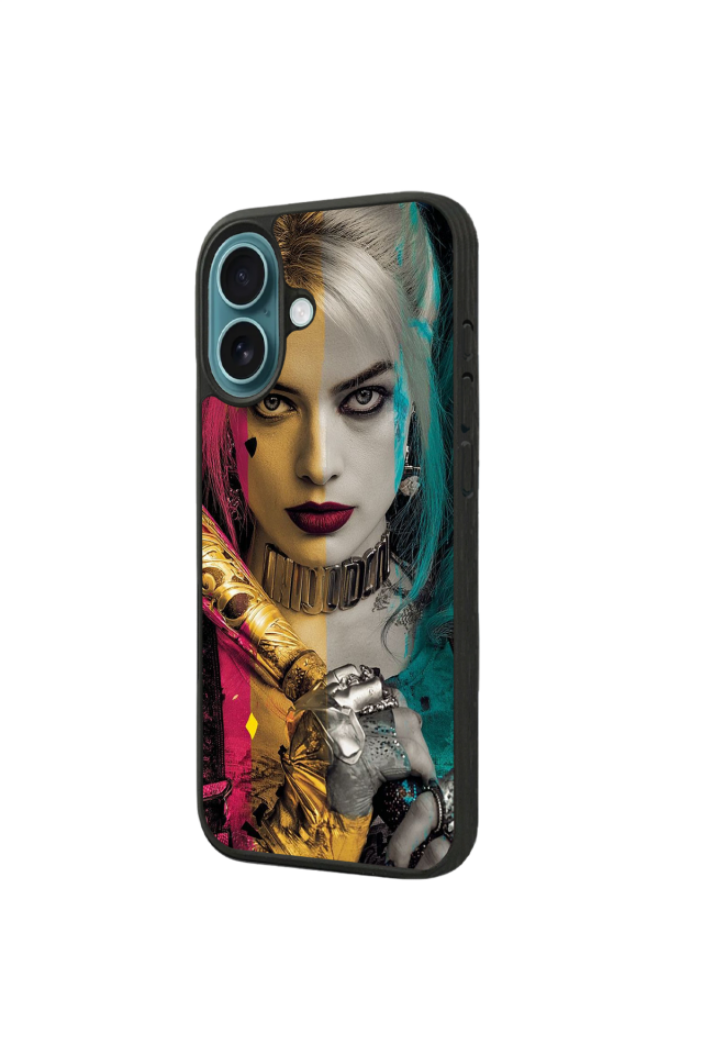 iPhone 16 Plus Uyumlu HarleyQueen Tasarımlı Glossy Premium Kılıf