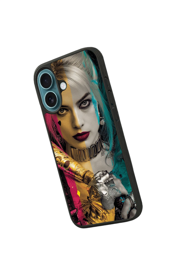 iPhone 16 Plus Uyumlu HarleyQueen Tasarımlı Glossy Premium Kılıf