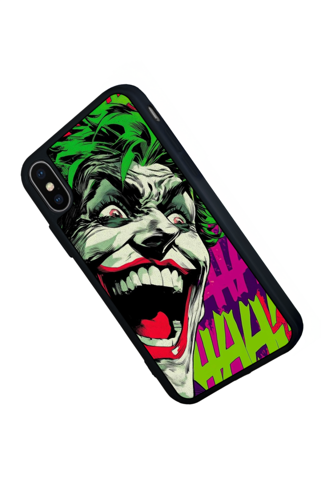 iPhone X/ XS Uyumlu Joker Tasarımlı Glossy Premium Kılıf