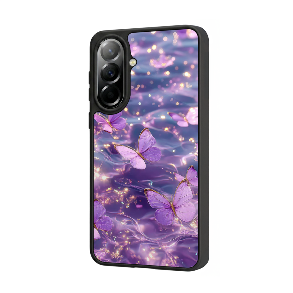 Samsung Galaxy A37 Uyumlu Kelebek Tasarımlı Glossy Premium Kılıf