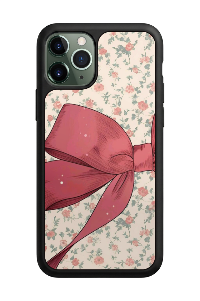iPhone 11 Pro Uyumlu Kurdele Tasarımlı Glossy Premium Kılıf