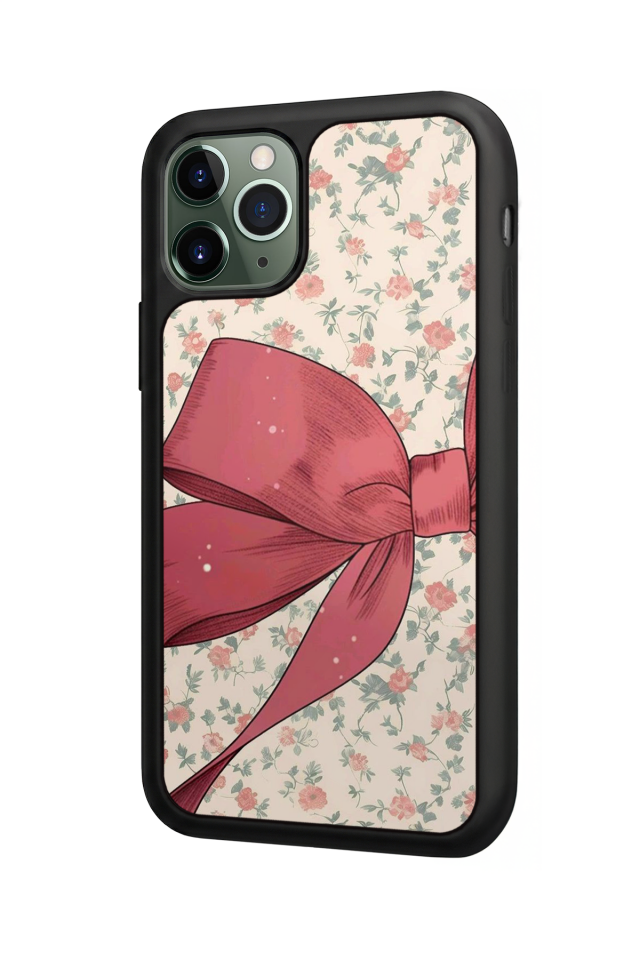 iPhone 11 Pro Uyumlu Kurdele Tasarımlı Glossy Premium Kılıf