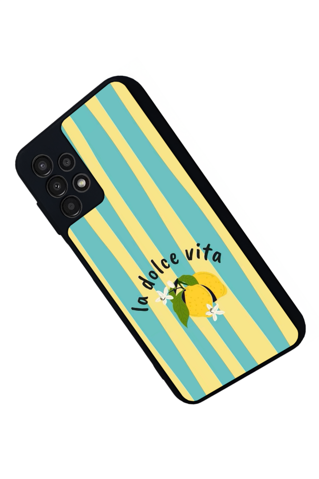Samsung Galaxy A23 Uyumlu Limon Tasarımlı Glossy Premium Kılıf