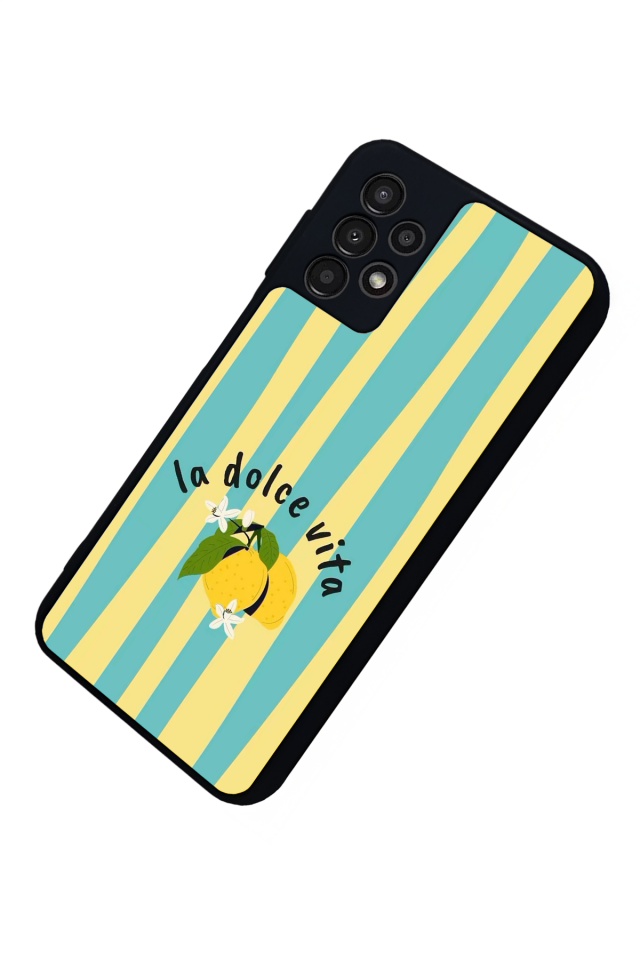 Samsung Galaxy A23 Uyumlu Limon Tasarımlı Glossy Premium Kılıf