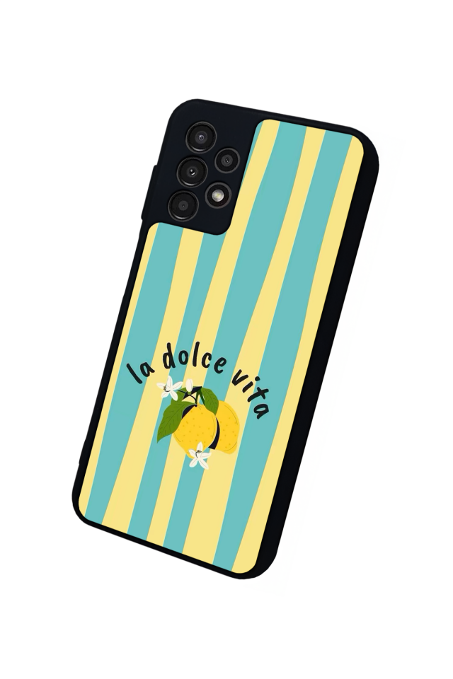 Samsung Galaxy A23 Uyumlu Limon Tasarımlı Glossy Premium Kılıf