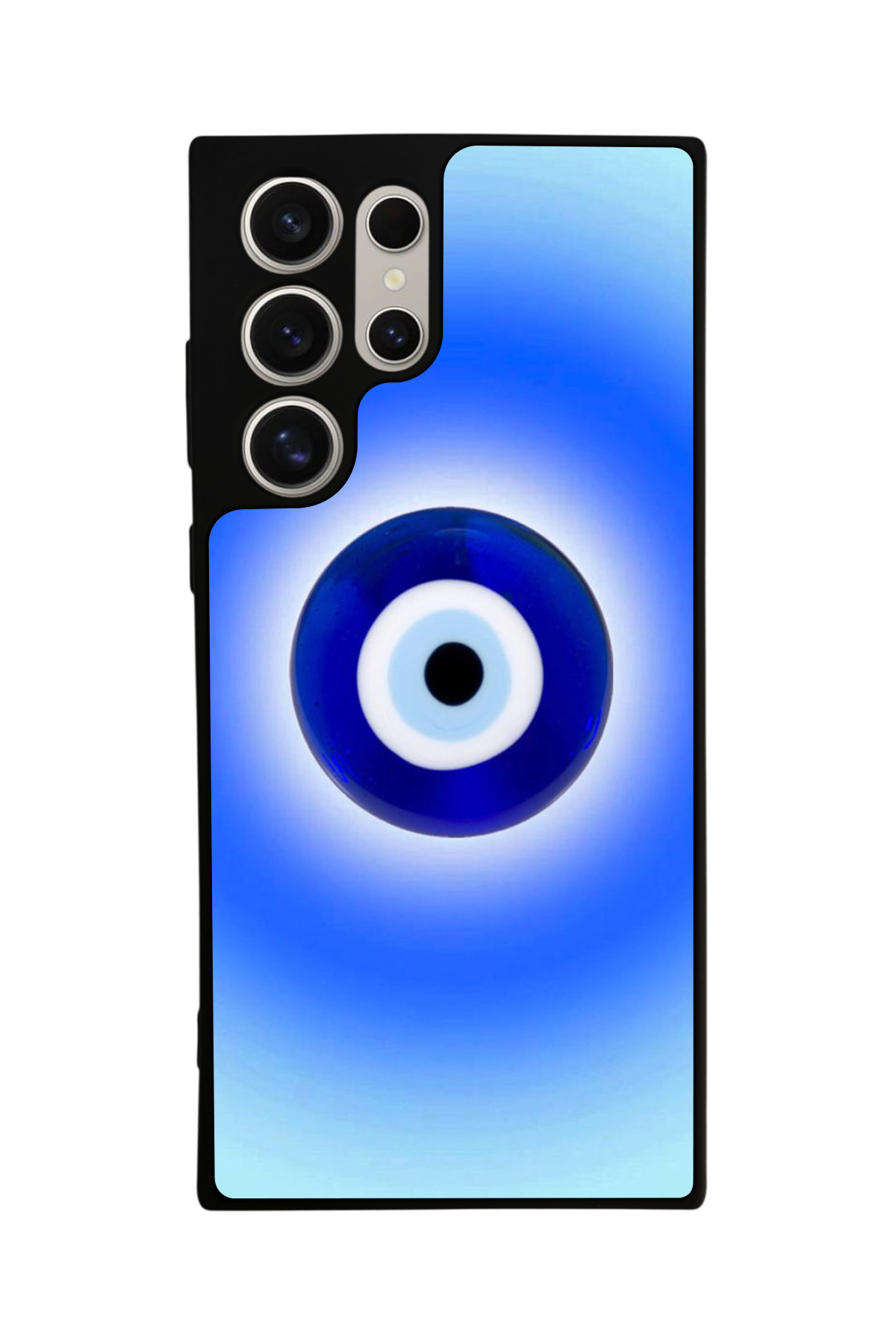 Samsung Galaxy S24 Ultra Uyumlu Nazar Tasarımlı Glossy Premium Kılıf
