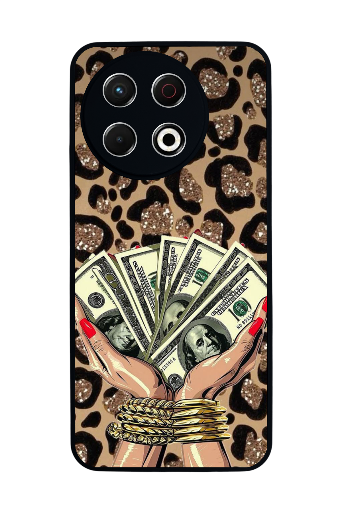 Tecno Spark 30 Pro Uyumlu Para Tasarımlı Glossy Premium Kılıf