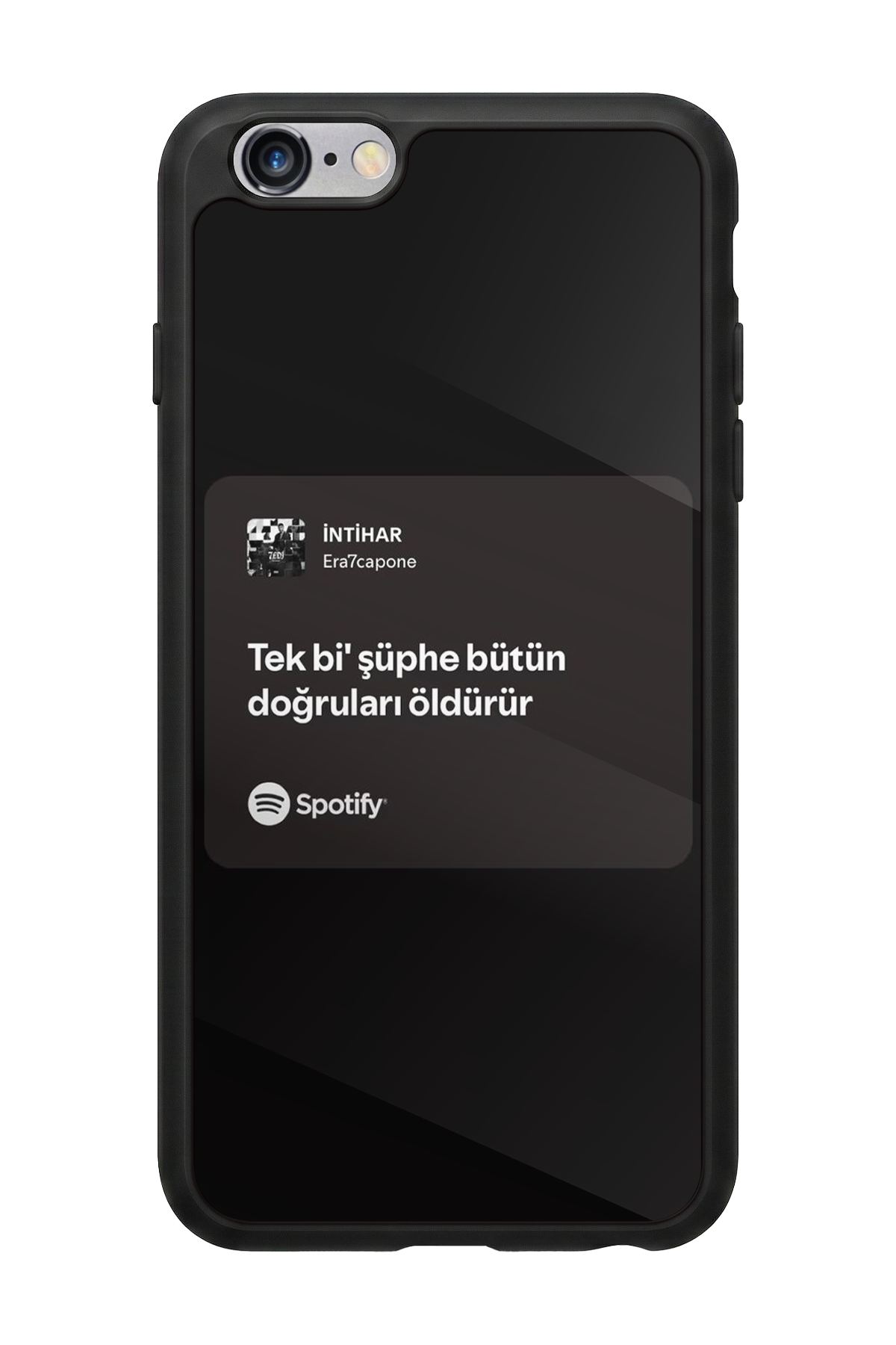 iPhone 6 Plus Uyumlu Sarki Sozleri Tasarımlı Glossy Premium Kılıf