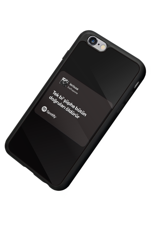 iPhone 6 Plus Uyumlu Sarki Sozleri Tasarımlı Glossy Premium Kılıf