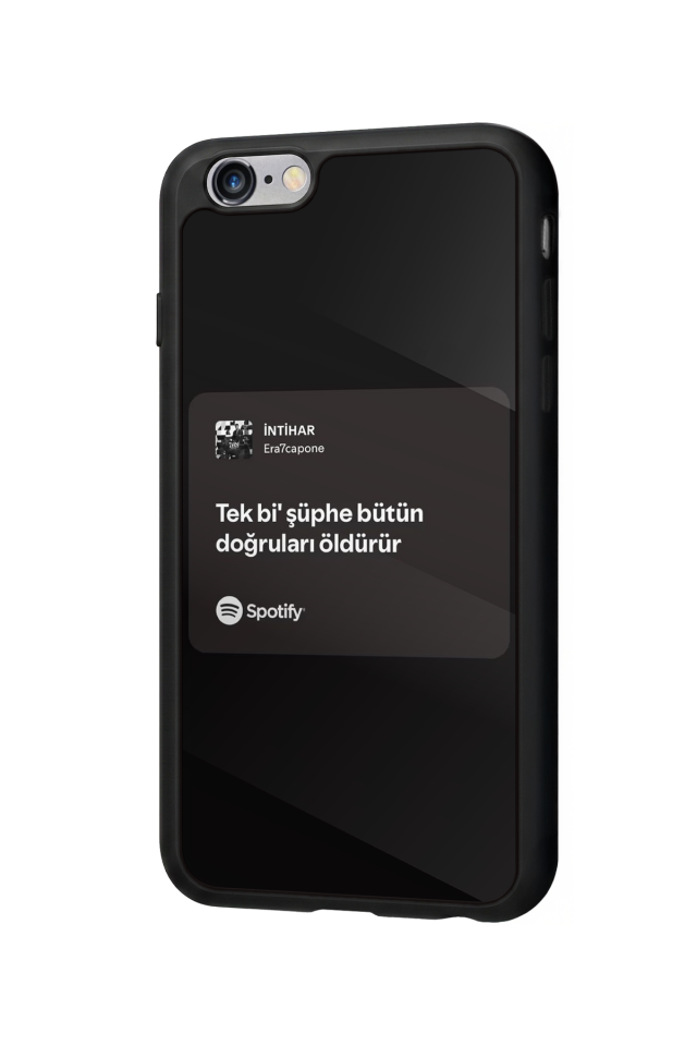iPhone 6 Plus Uyumlu Sarki Sozleri Tasarımlı Glossy Premium Kılıf