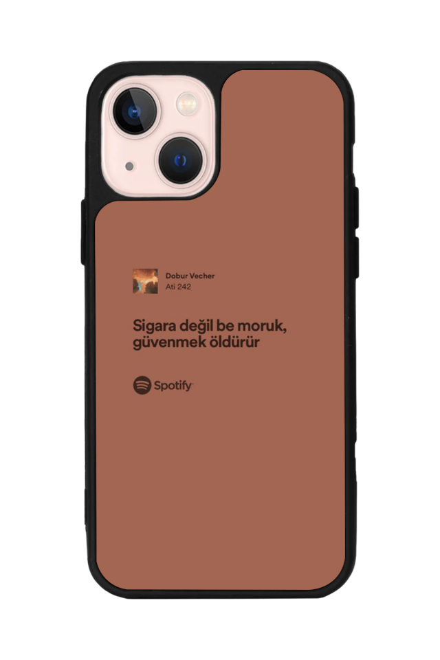 iPhone 13 Mini Uyumlu Sarki Sozleri Tasarımlı Glossy Premium Kılıf