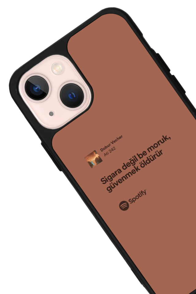 iPhone 13 Mini Uyumlu Sarki Sozleri Tasarımlı Glossy Premium Kılıf