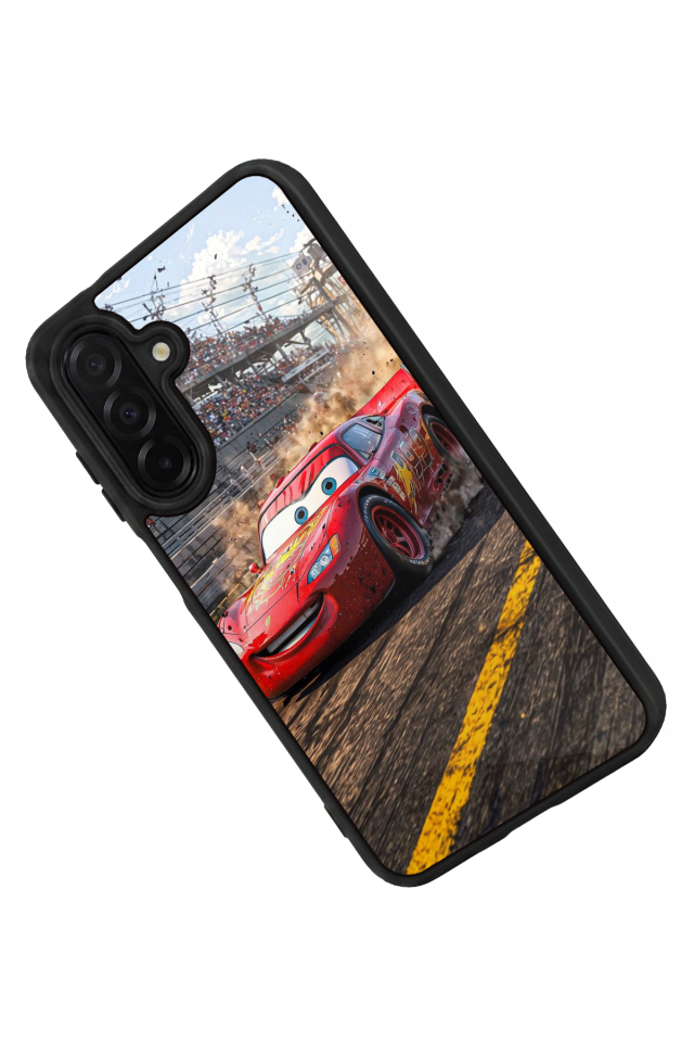 Samsung Galaxy A56 Uyumlu Şimsek McQueen Tasarımlı Glossy Premium Kılıf