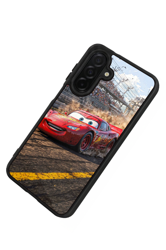 Samsung Galaxy A56 Uyumlu Şimsek McQueen Tasarımlı Glossy Premium Kılıf