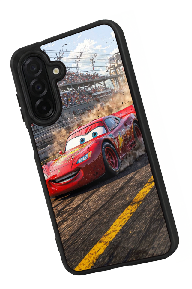 Samsung Galaxy A56 Uyumlu Şimsek McQueen Tasarımlı Glossy Premium Kılıf
