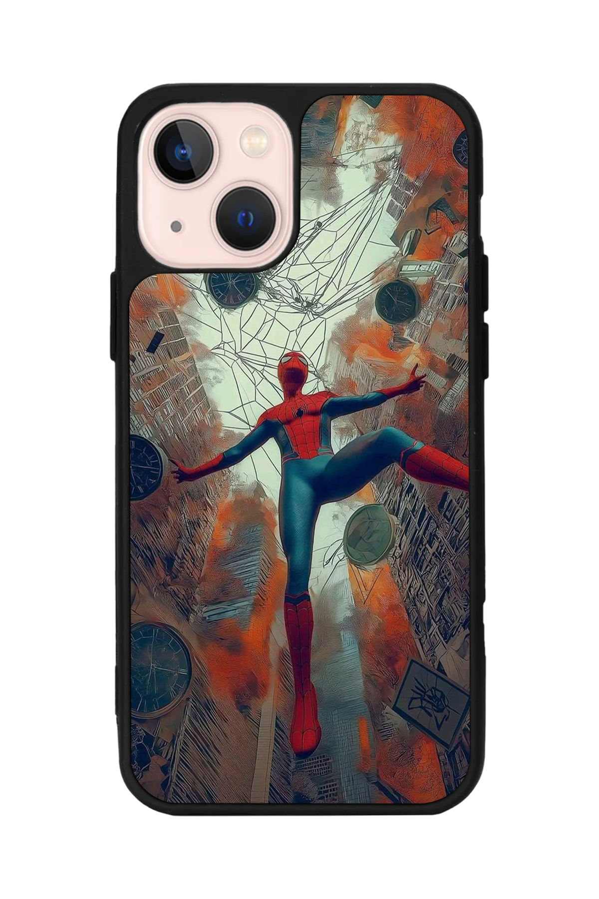 iPhone 15 Plus Uyumlu Spider Man ( Örümcek Adam ) Tasarımlı Glossy Premium Kılıf