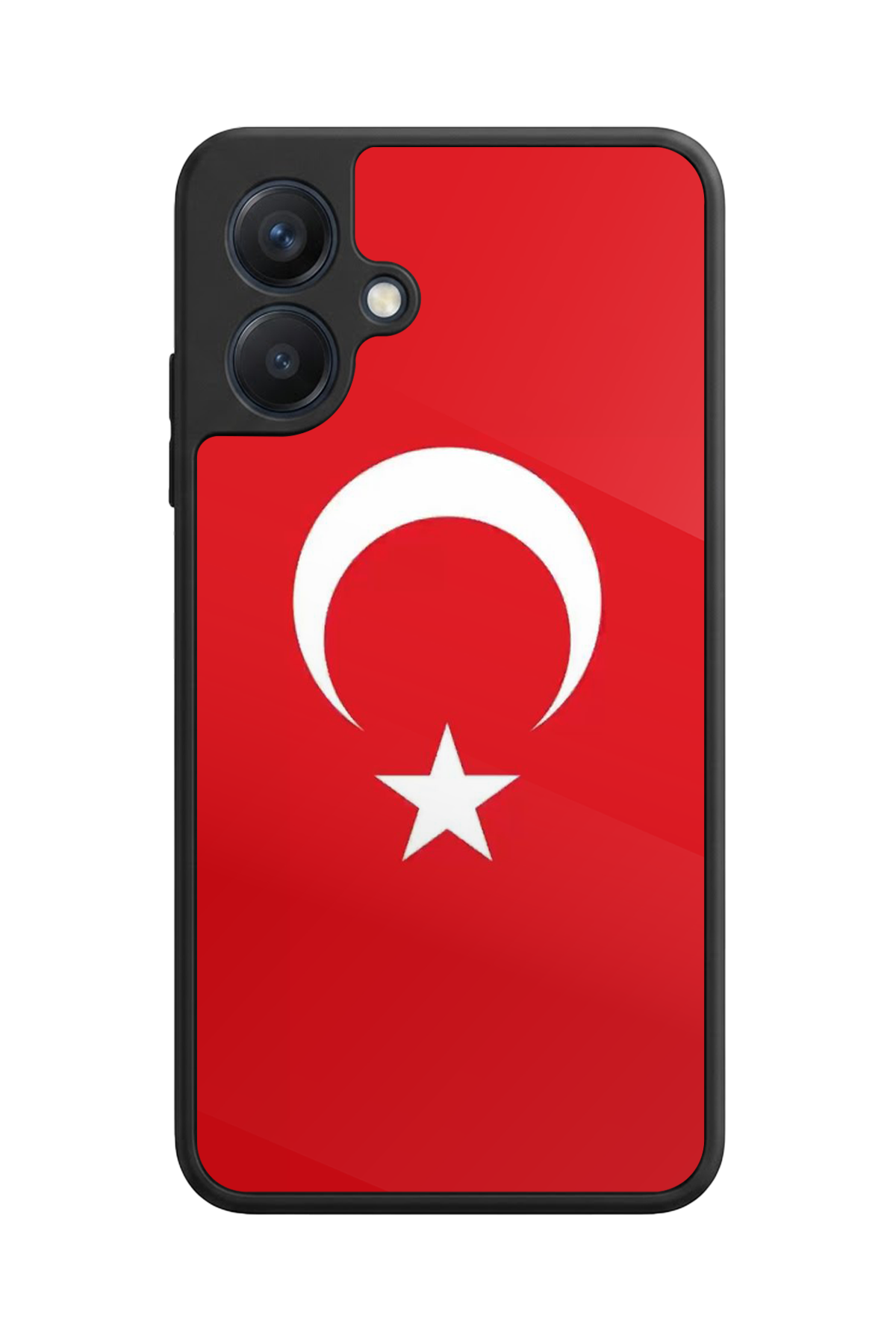 Samsung Galaxy A07 Uyumlu Türk Bayragi Tasarımlı Glossy Premium Kılıf